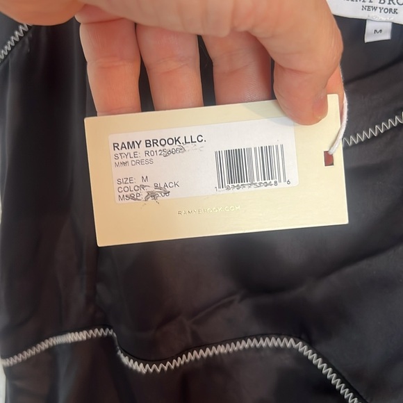 NWT RAMY BROOK Mimi Midi Slip Dress Black size M - Picture 3 of 8
